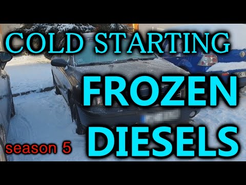 Видео: S5E12. WINTER DIESEL COLD START! Compilation. Холодный запуск дизель в мороз. Odpalanie diesla zimą.