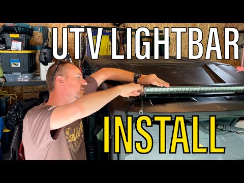 Видео: Установка световой панели UTV, жёсткая световая панель Polaris General 4 1000 II, индивидуальная ...