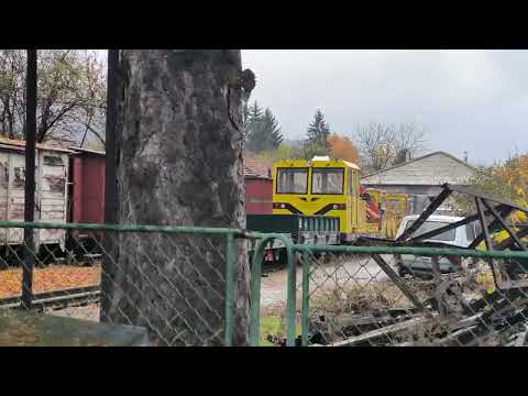 Видео: Гара Велинград и новодоставена машинка на НКЖИ, готова да преодолее трудностите по дефилето