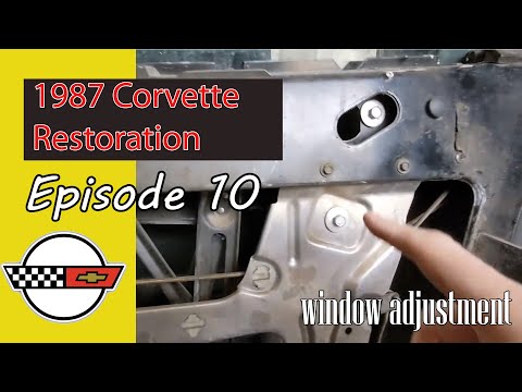 Видео: Регулировка окон на Corvette C4 1987 года, проверка и устранение протечки воды в стойках, ремонт ...