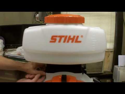 Видео: Обзор и сборка распылителя Stihl SR-450