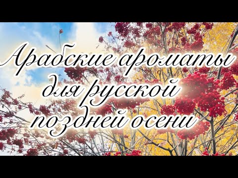 Видео: АРАБСКИЕ  АРОМАТЫ  ДЛЯ  РУССКОЙ  ПОЗДНЕЙ  ОСЕНИ. 