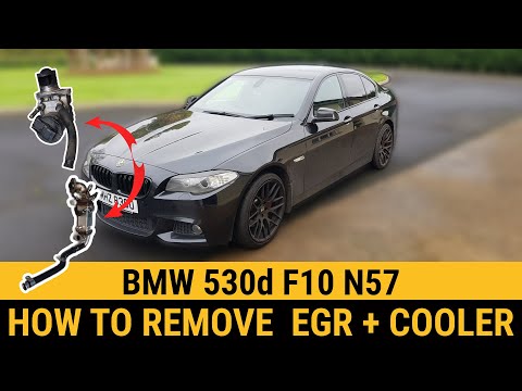 Видео: Как снять клапан EGR и охладитель EGR на двигателе BMW F10 F11 520d 530d 535d 525d 550d N47 N57