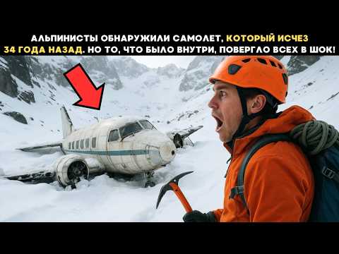 Видео: Альпинисты Обнаружили Самолет, который Исчез 34 Года Назад. Но То, Что Было Внутри, Повергло в Шок!
