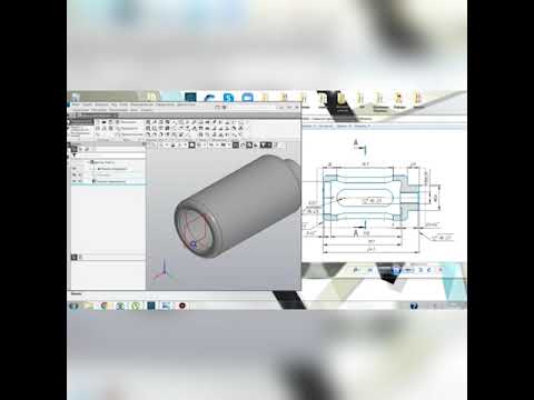 Видео: Моделирование детали "Корпус" в КОМПАС-3D