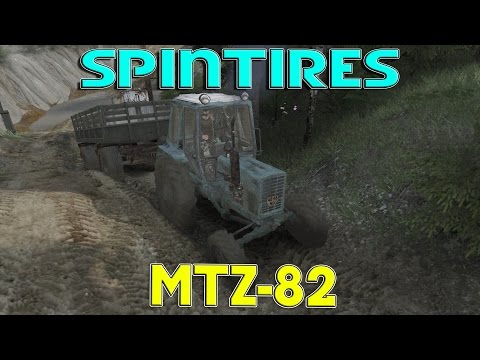 Видео: SpinTires обзор мода ( MTZ-82 для 03.03.16 )