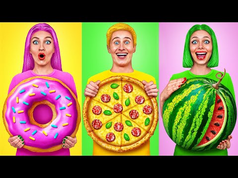 Видео: 24 Часа Едим Еду Одного Цвета Челлендж | Смешные Моменты от Multi DO Challenge