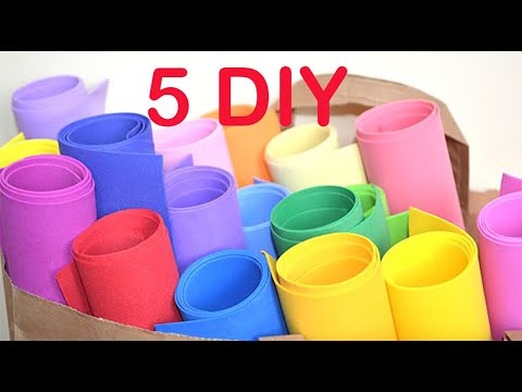 Видео: 5 ЛЮБИМЫХ МК Из Фоамирана 🤩🤩🤩