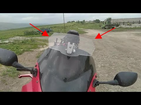 Видео: Дополнительное стекло (дефлектор) на ветровое стекло мотоцикла с алиэкспресс - отзыв