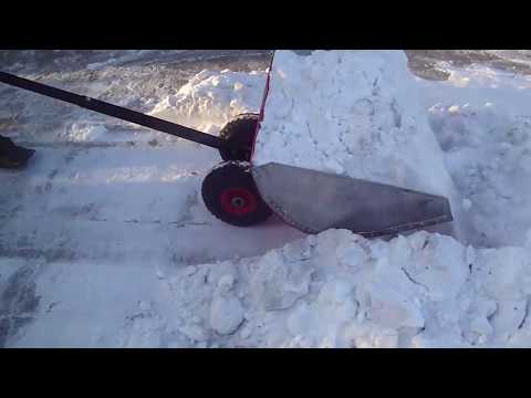 Видео: Пробный выезд Супер  скребка  в снег