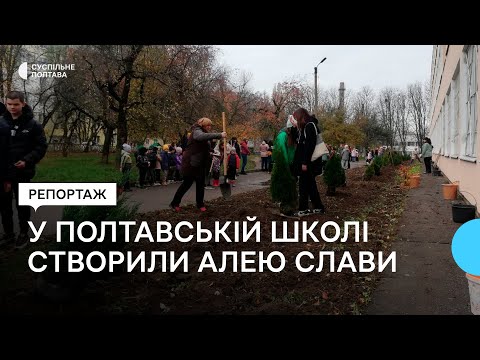 Видео: У полтавській школі створили Алею Слави