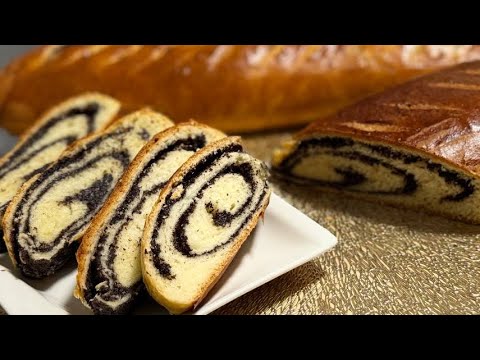 Видео: РУЛЕТ С МАКОМ▪️ Готовиться легко, съедается быстро✅