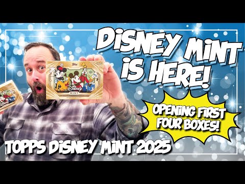 Видео: 1/1! Открываю первые четыре коробки Topps Disney Mint 2025