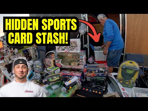 Видео: У него в трейлере на блошином рынке была спрятана коллекция спортивных карточек!