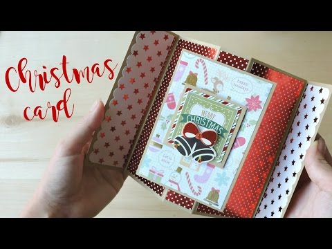 Видео: Новогодняя ОТКРЫТКА мастер-класс / Скрапбукинг