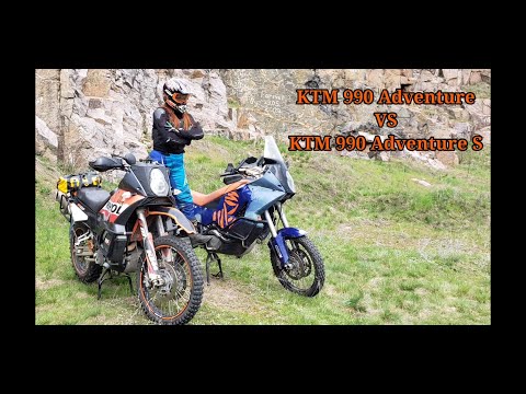 Видео: KTM 990 Adventure vs 990 Adventure S субьективный тест + Honda Transalp