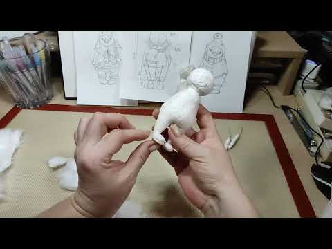 Видео: 🐧🐧Ватная игрушка ПИНГВИНЧИКИ.  Урок 3.  Делаем сапожки и варежки.