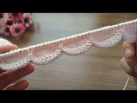 Видео: СКАЖЕТЕ, ЭТО ТАК ПРОСТО ✅️ Начало вязания узором «Полумесяц» на двух спицах