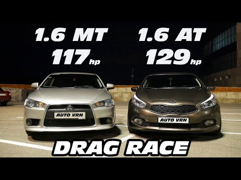 Видео: КОРЕЕЦ или ЯПОНЕЦ? Mitsubishi Lancer 1.6 MT vs Kia Ceed 1.6 AT ГОНКА.