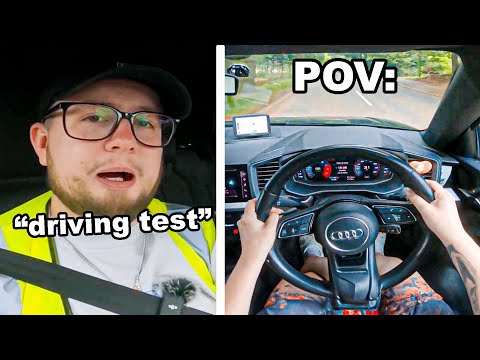 Видео: Инструктор по вождению сдает практический экзамен по вождению в Великобритании... (POV)