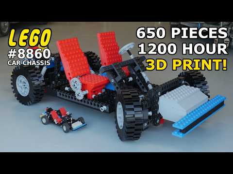 Видео: 3 года до конца! — Шасси автомобиля Lego 8860 — напечатано на 3D-принтере