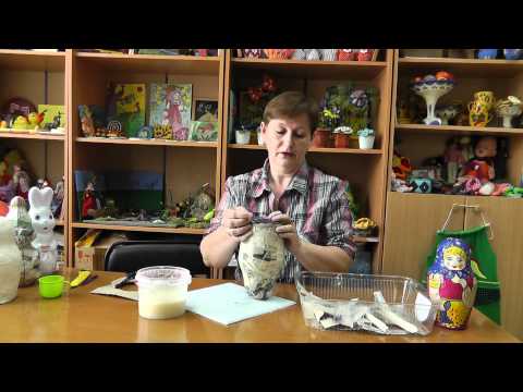 Видео: Мастер класс по работе с папье-маше