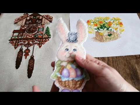 Видео: Мой рукодельный март 2021/Вышивка/Финиши/Процессы