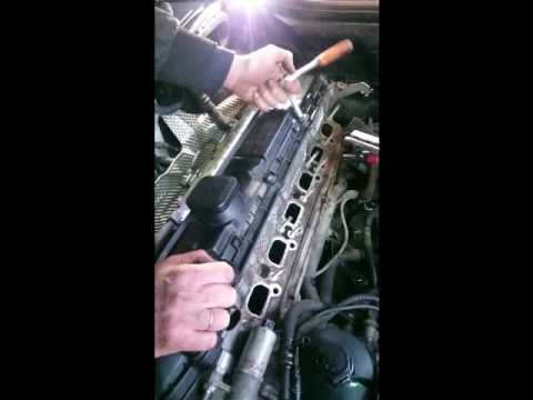 Видео: снятие головки блока цилиндров двигателя  М52ту БМВ е39