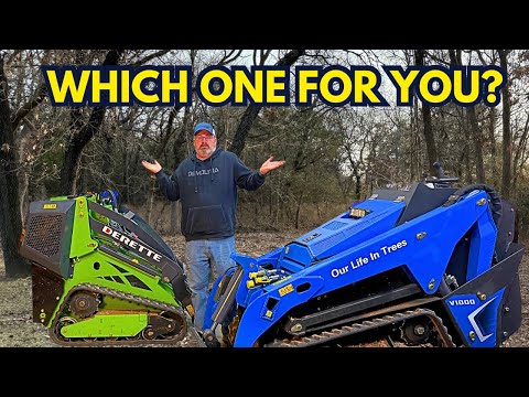 Видео: Какой из них вам подходит? Сравнение китайских мини-погрузчиков с бортовым поворотом