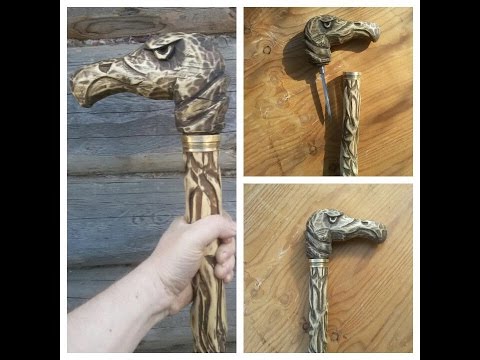 Видео: Трость с секретом без токарки DIY Eagle Wood Carving