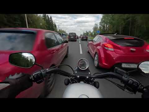 Видео: Harley Davidson Sportster 1200 и Kawasaki Versys 650 Едем на Дамбу в Подольске