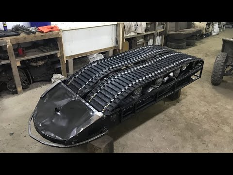 Видео: Переделка бурана на длинные гусеницы.