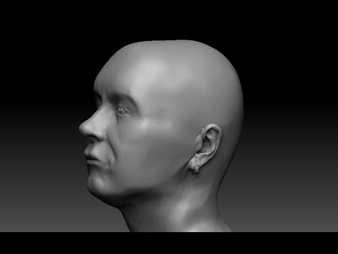 Видео: Моделирование Головы девушки в программе ZBrush часть 1