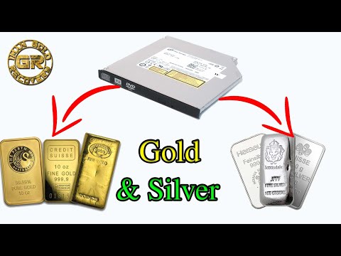 Видео: Золото и серебро Восстановление из 100 штук ноутбук DVD Roms. 100 ноутбук часть 10