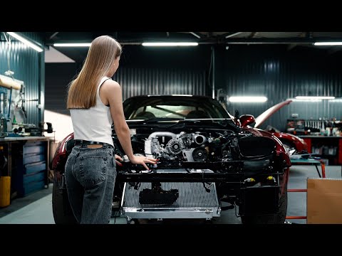 Видео: Сборка подкапотки Mazda RX-7 на 400 л.с.