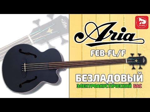 Видео: Безладовая акустическая бас-гитара ARIA FEB-FL/F