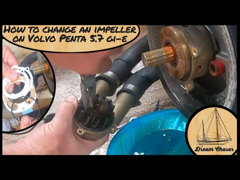 Видео: Как заменить крыльчатку на Volvo Penta 5 7GI e