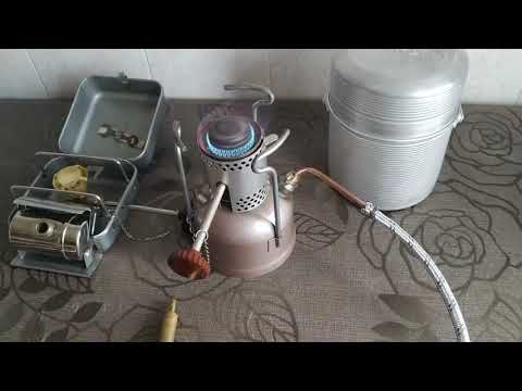 Видео: Переделка примуса под газ