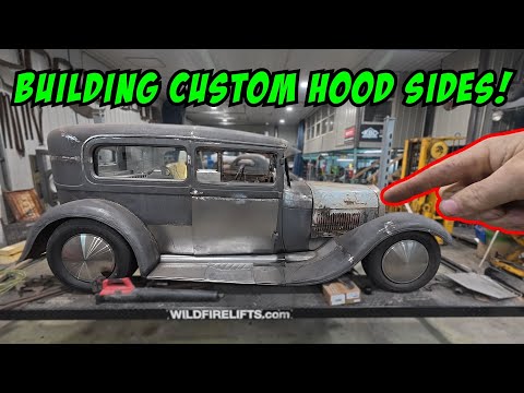 Видео: Создаём индивидуальные боковины капота для нашего седана Ford Model A 1929 года!