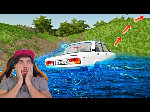 Видео: НАШЛИ БРОШЕННУЮ МАШИНУ В РЕКЕ ► Farming Simulator 22 ПО СЕТИ #4