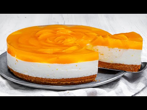 Видео: Самый вкусный чизкейк с персиками, БЕЗ ВЫПЕЧКИ! Без преувеличения, потрясающий!| Cookrate - Русский