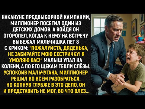 Видео: "Пожалуйста, дяденька, не забирайте мою сестричку! Я умоляю вас!" Малыш упал на колени...