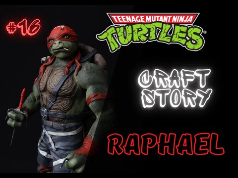 Видео: Sculpting RAPHAEL from TMNT (Timelapse)/Лепим Рафаэля из черепашек ниндзя.
