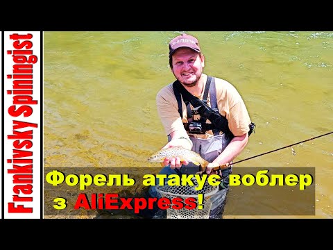 Видео: Форель атакує воблер з AliExpress! Карпати, дика річка і шалені клювання! 4K