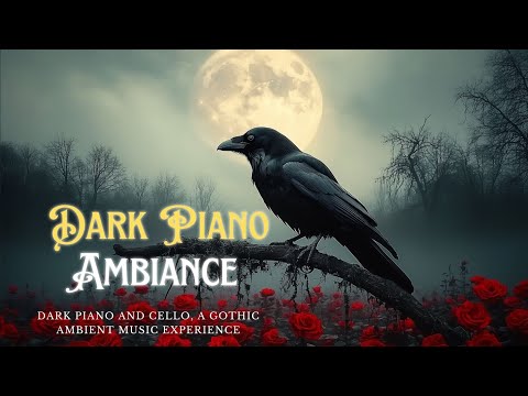 Видео: Eerie Serenade: Мрачное фортепиано, виолончель: Готика, лунный туман, одинокий ворон