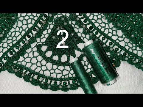 Видео: Урок 22. Блуза "Малахитовая бабочка" Супер тонкая сеточка. Продолжение. Заправка новой нити. Crochet