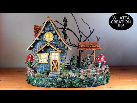 Видео: DIY Fairy Hut using Cardboard | Fairy House | Casa de Hadas | Сказочный дом | 童话屋 | परियों का घर