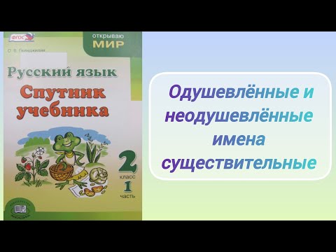 Видео: Одушевлённые и неодушевлённые имена существительные (2 кл.)