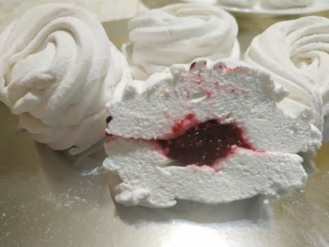 Видео: Яблочный зефир с вишневой начинкой!!! Видео рецепт!!!