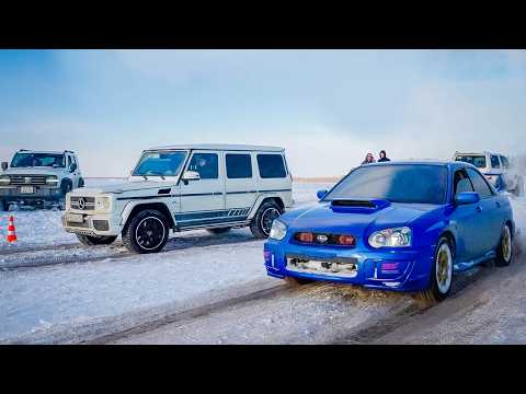 Видео: УНИЖЕНИЕ СУБАРИСТОВ / G63 AMG против AUDI и SUBARU на снегу!